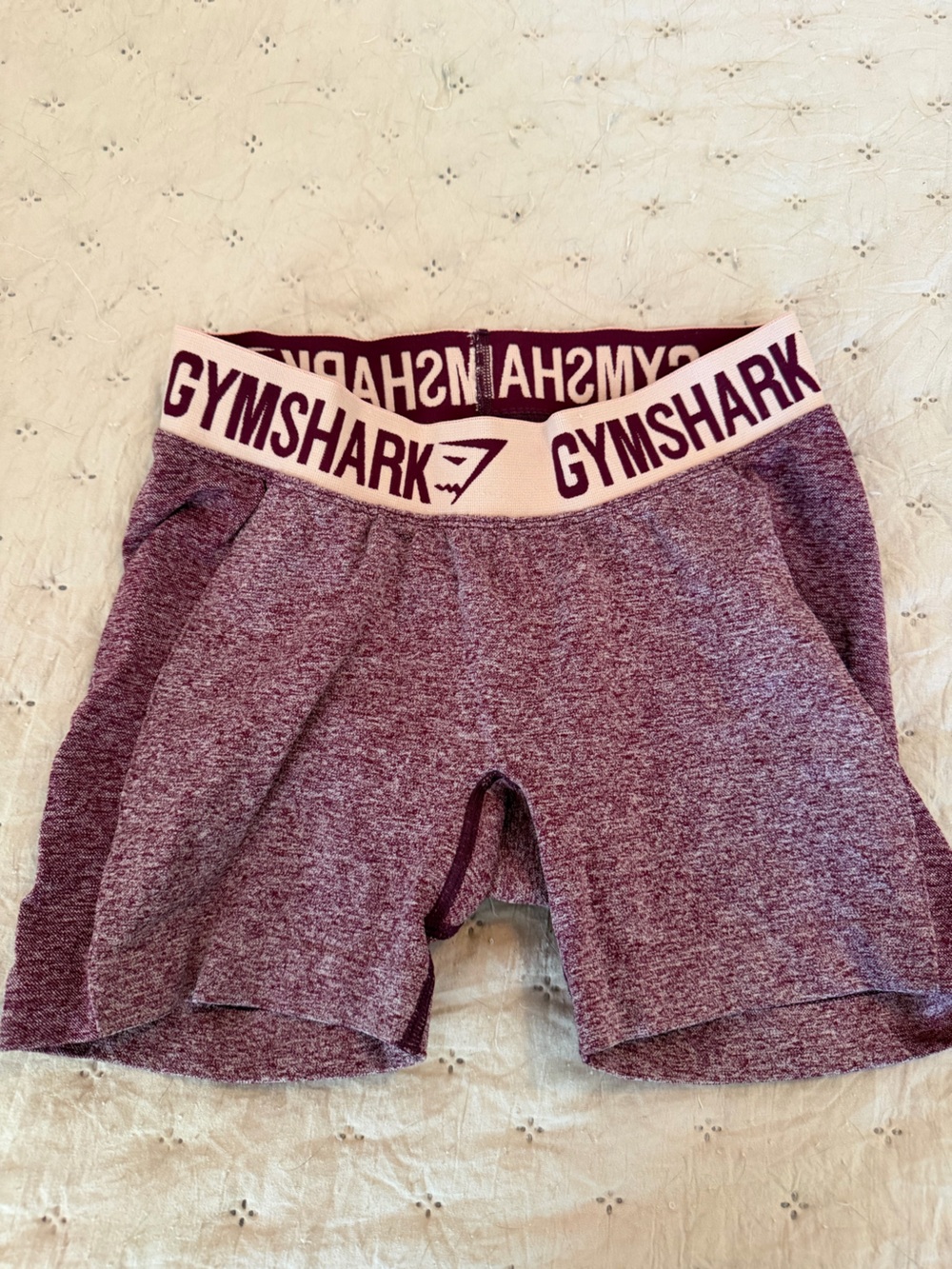 Gymshark Burgundy Maroon Seamless High-Waist Shorts